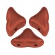 Les perles par Puca® Hélios beads Bronze red mat 00030/01750